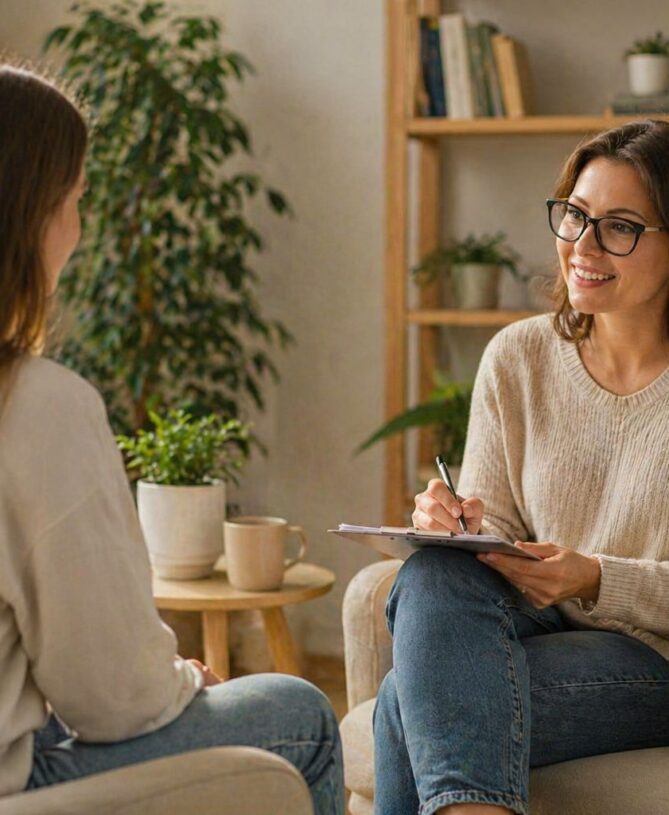 talking to young adult