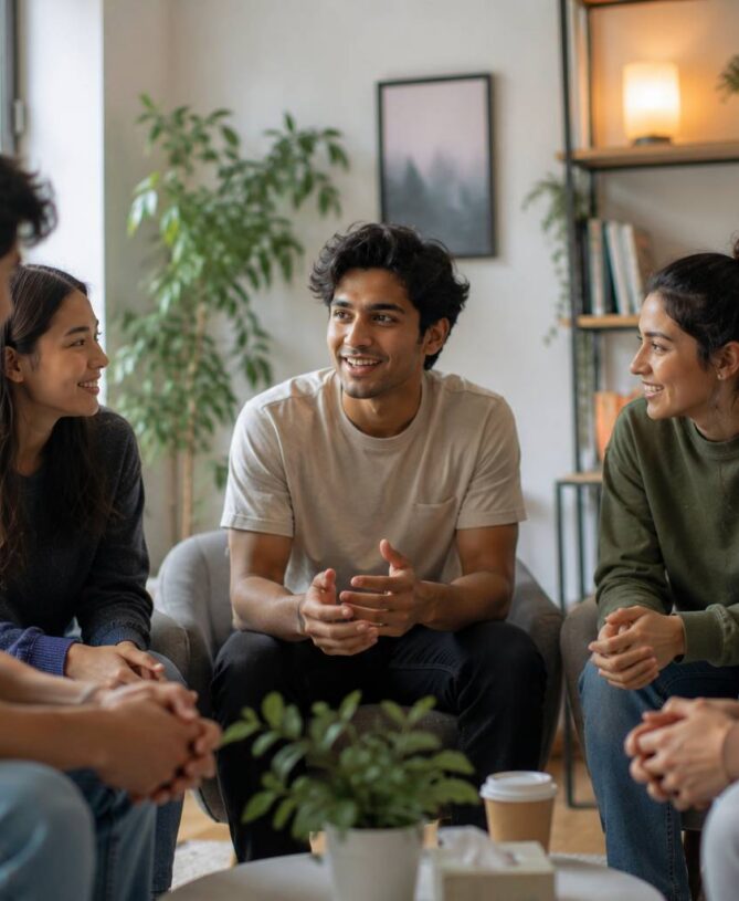 Young adults support discussion group