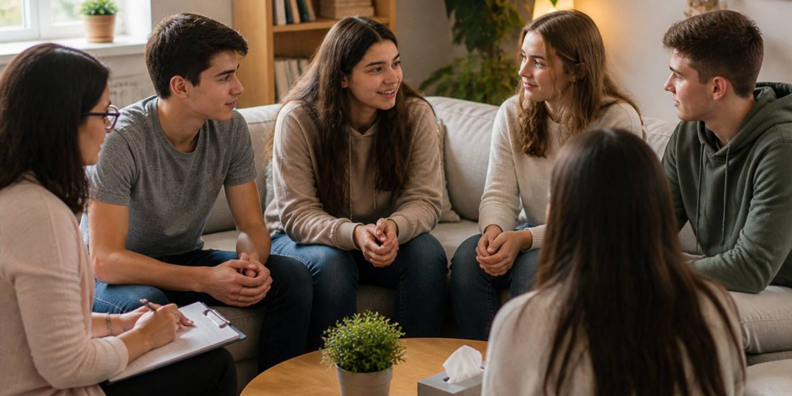 teen counseling session calm discussion