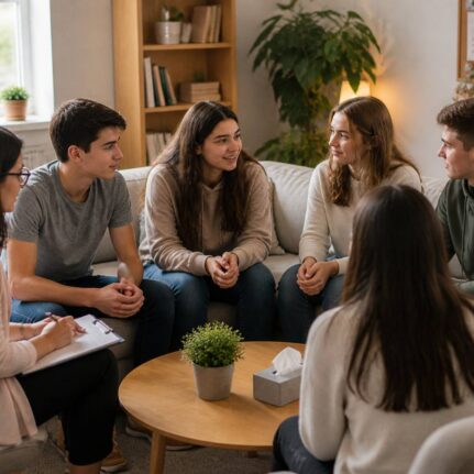 teen counseling session calm discussion