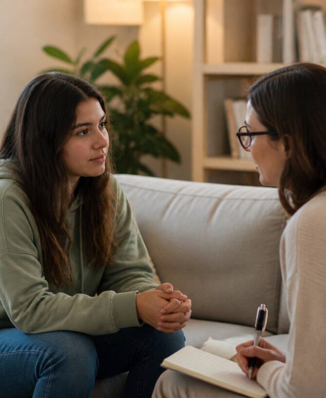 teen supportive conversation session